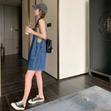 孕妇装2022夏季新款时尚牛仔背带短裤韩版薄款洋气外穿裤子，女装牛仔裤，浙宝179