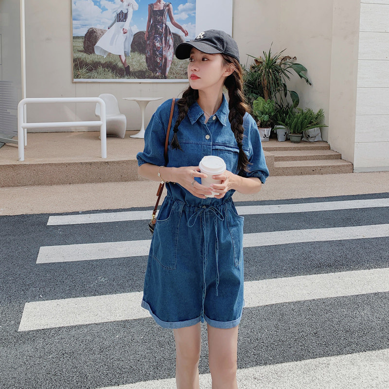 大货已出！！！2024年新款复古牛仔连体裤女学院风302-P115-K168,女装连体裤,浙宝179