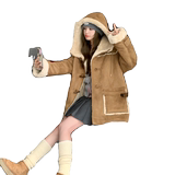 2023新款皮毛一体外套加绒加厚中长外套1652-P195-K288，女装皮草，浙宝179