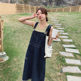 大货已出!!!2023年新款大码牛仔背带裙女宽松高腰1622-P95-K148，女装连衣裙，浙宝179