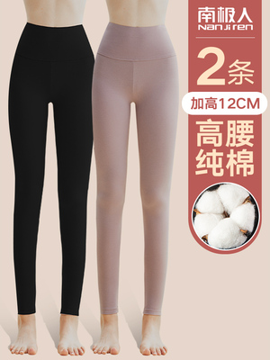 taobao agent Deye warm autumn trousers, thin cotton cotton high -waisted leggings, winter large -size thread pants all cotton pants, wear inside