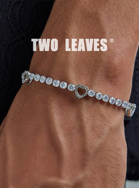 TWOLEAVES爱心网球手链