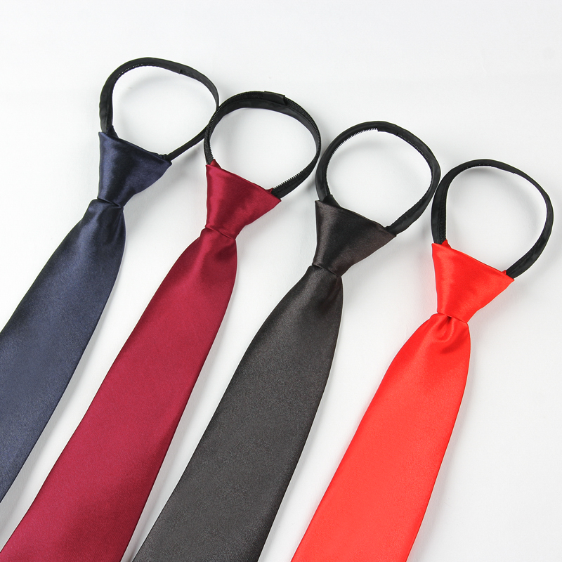 男童免打领带拉链调节多色选择