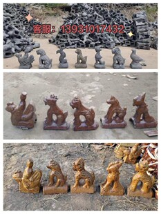 新款古建中国大陆浮雕青瓦琉璃瓦连锁瓦五脊六兽白色飞鸽红色翘角