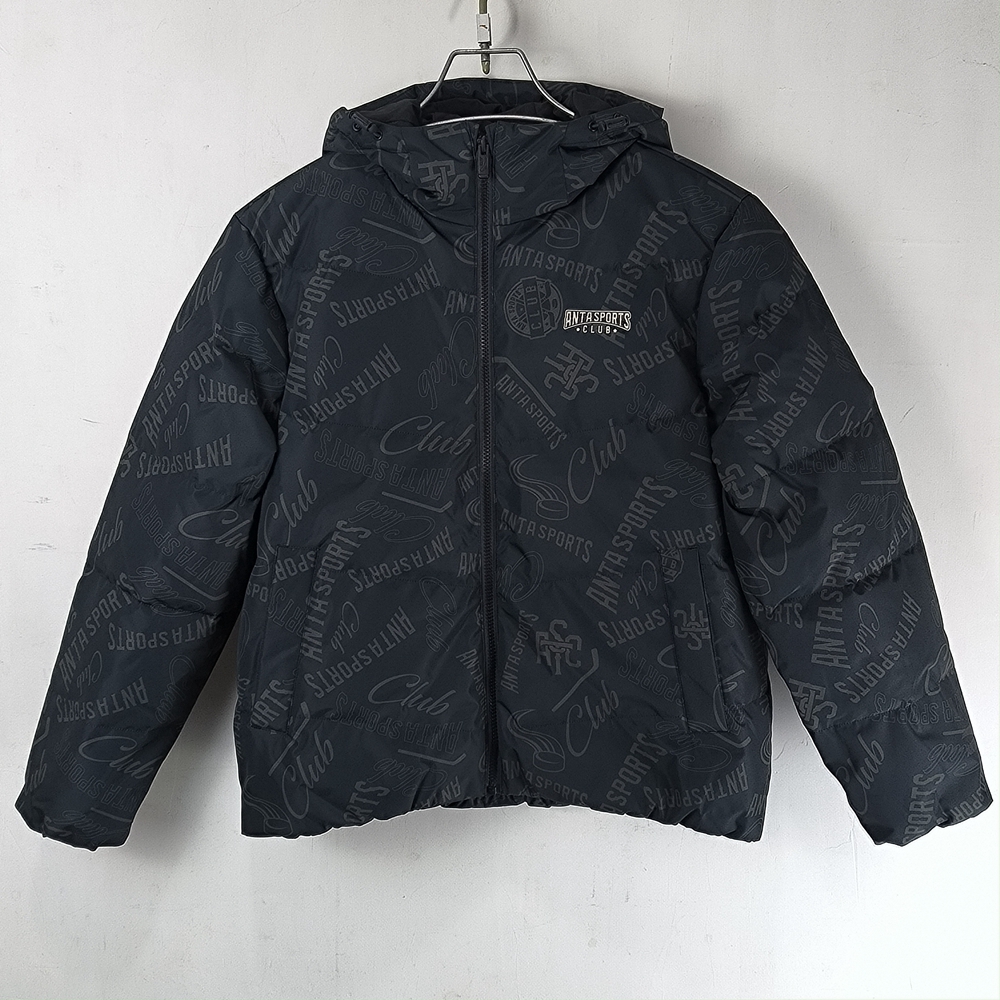 安踏男士冬季连帽鸭绒保暖防泼水