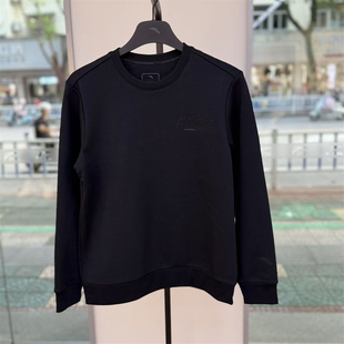 长袖 安踏加绒运动卫衣男装 圆领套头衫 新款 上衣152547709N 2025冬季