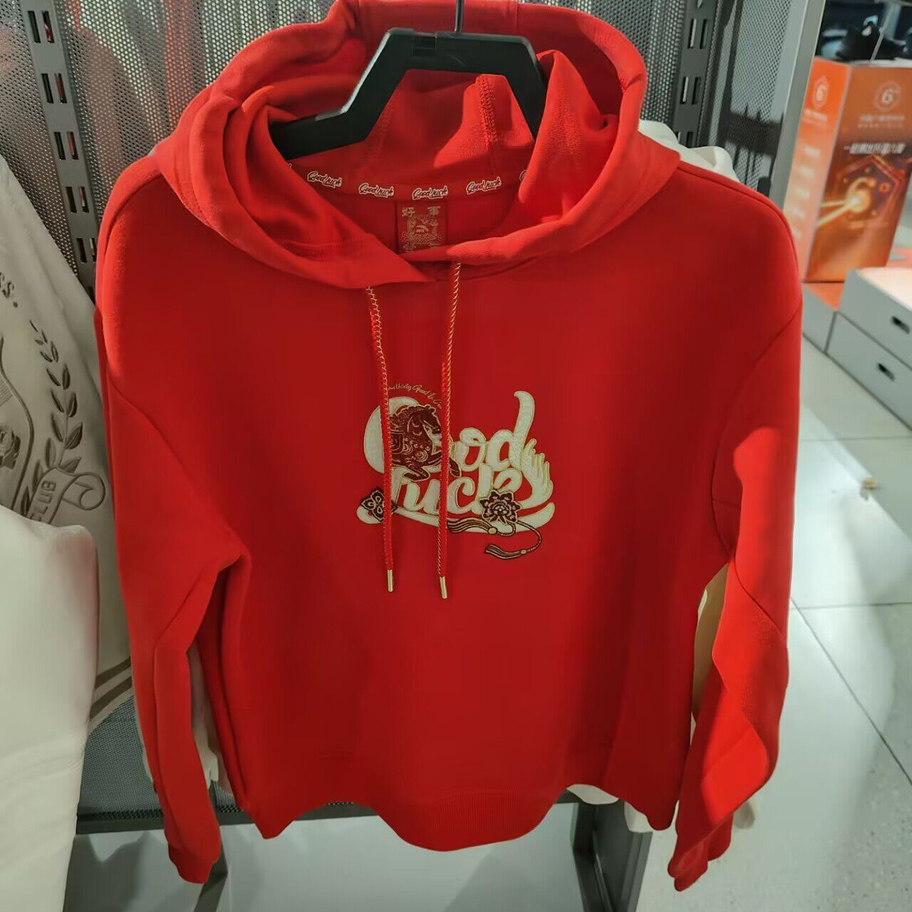 ANTA/安踏新年款连帽卫衣女款冬新款休闲百搭宽松上衣 162618706S