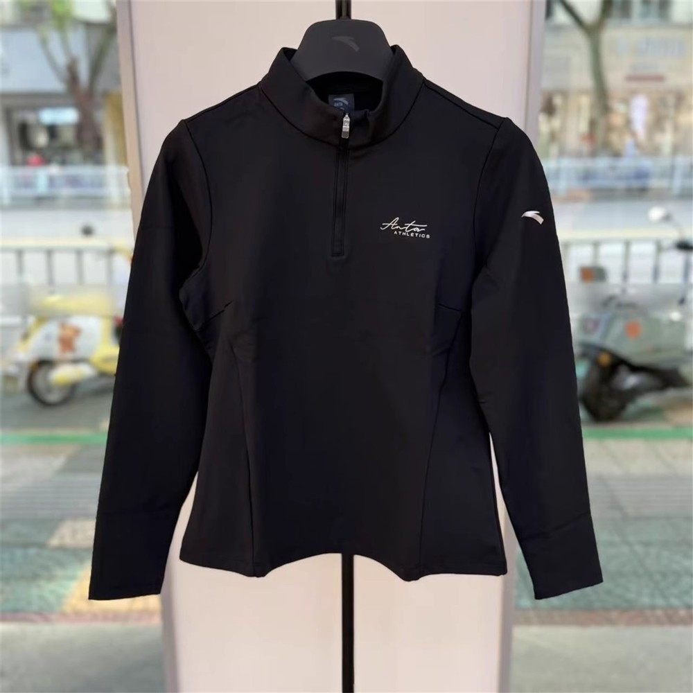 安踏女士冬季加绒保暖训练长T