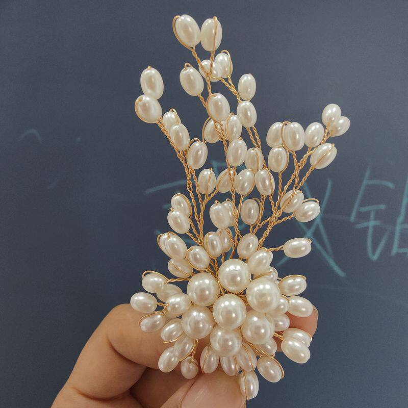 高品质手工扭丝串珠胸针装饰材料