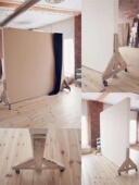 可移动背景板服装 拍照直播背景墙家具拍摄拍视频板婚纱儿童摄影棚