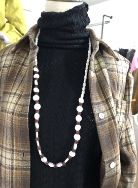 亏本清仓特价福利款手工制作天然贝壳项链百搭文艺小清新淑女田园