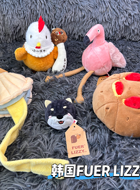 韩国fuer lizzy发声玩具狗头刺球贝壳蛋糕火烈鸟小鸡藏食嗅闻响纸