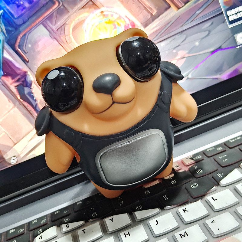 无畏契约战术小熊瓦学弟同款瞪眼卡通减压发泄解压捏捏乐玩具周边