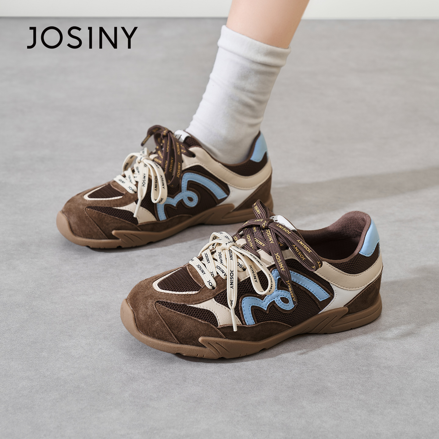 卓诗尼2026春季新款复古阿甘鞋时尚舒适运动休闲鞋潮流百搭德训鞋