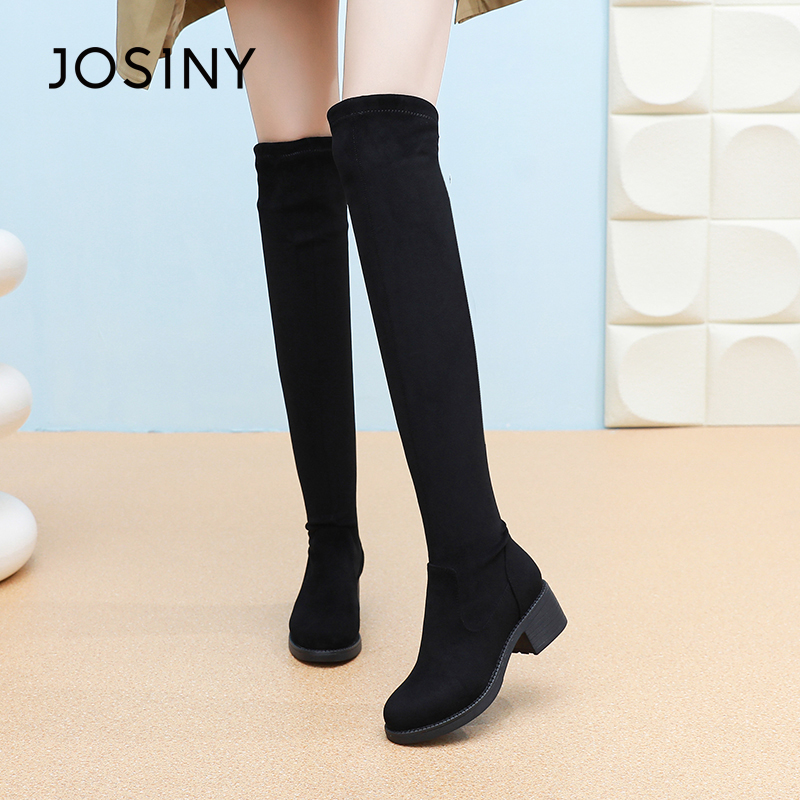 卓诗尼潮流粗跟时装靴