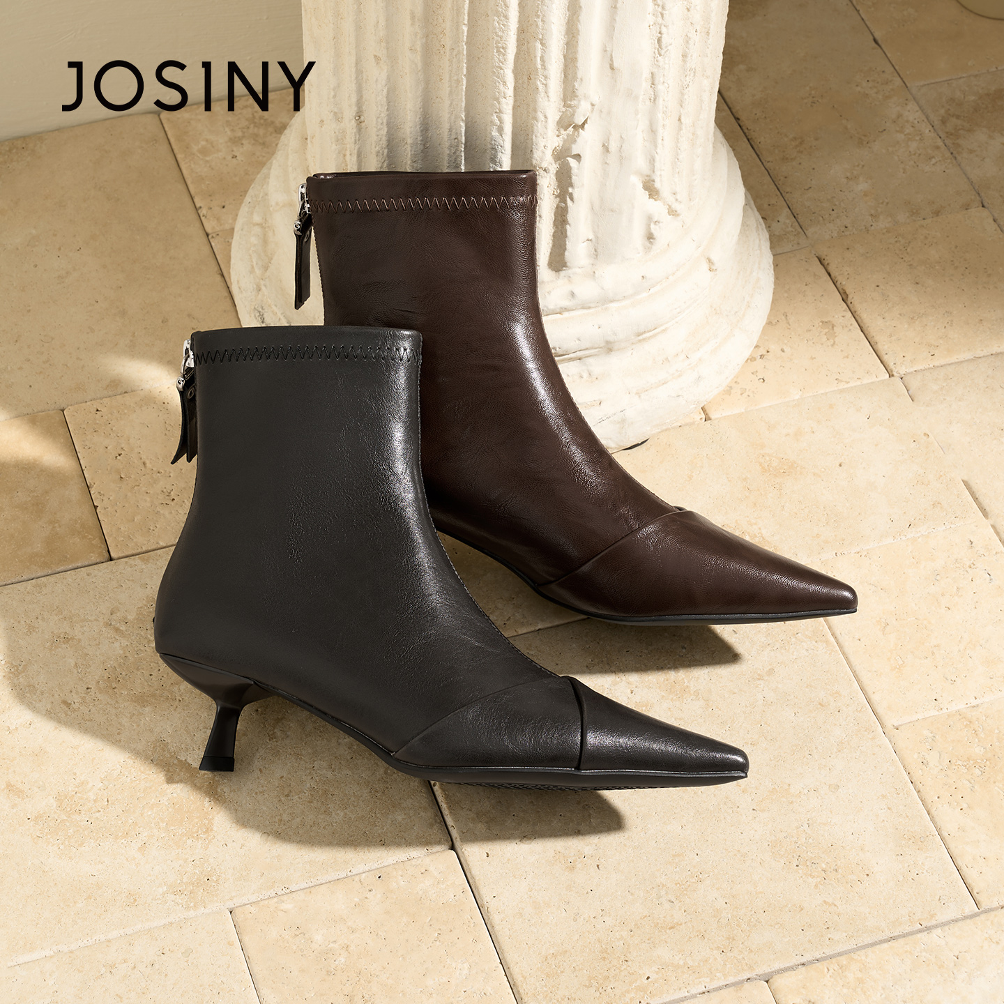 时装靴秋冬短靴卓诗尼