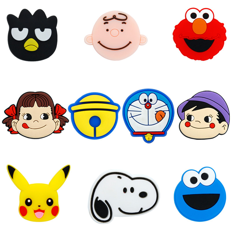 创意pvc软胶卡通手机壳贴片酷企鹅发夹书签耳机盒材料diy饰品配件