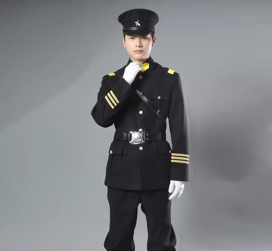 黑色少帅服高端北洋军阀军统衣服斗篷披风影视剧同款民国风演出服