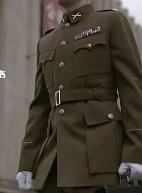 美式国军装影视剧伪装者特务舞台表演服蒋介石同款衣服推理社影楼