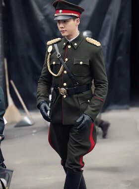 影视剧老九门同款衣服民国风婚纱摄影大帅气服老佛爷同款少帅套装