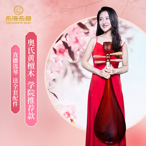 乐海奥氏黄檀木材质抛光琵琶乐器