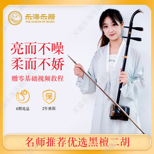 1DZ 优选考级东非黑黄檀木材质726 乐海 黑檀二胡乐器名师推荐