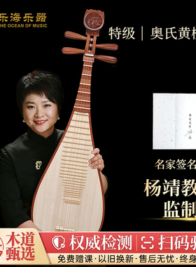 乐海 杨靖监制演奏级琵琶乐器特级奥氏黄檀木材质原木抛光914JZ-2