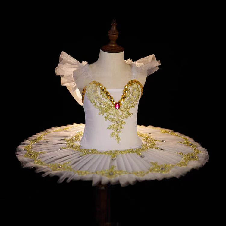 元旦儿童芭蕾舞舞蹈服女童小天鹅舞蹈演出服少儿蓬蓬纱裙表演服装