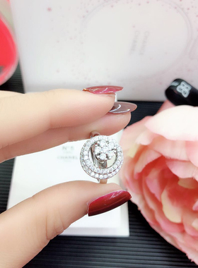 纯银陀飞轮悬浮转动戒指抖音同款