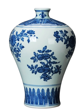 景德镇陶瓷器花瓶传统手工绘画