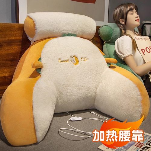 加热床头软包大靠背沙发靠垫