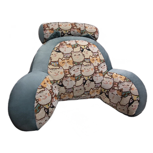 复古风床头靠垫软包护腰靠枕大靠背沙发抱枕床上看书枕宿舍学生夏