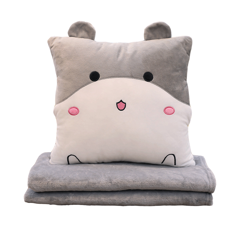 抱枕被子两用靠垫被沙发办公室折叠午休靠枕头被汽车靠背空调毯