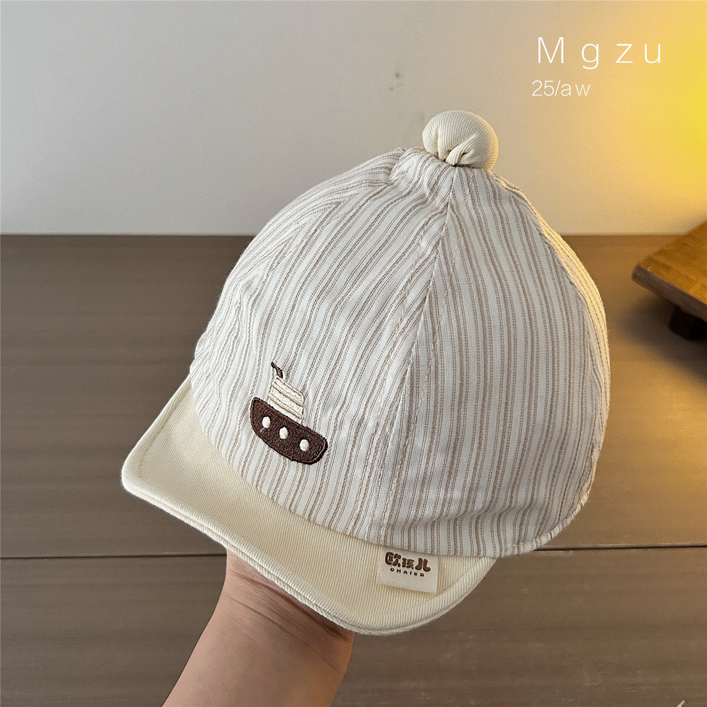 儿童帽子春秋季薄款小童软檐鸭舌帽可爱球球女童宝宝夏防晒棒球帽