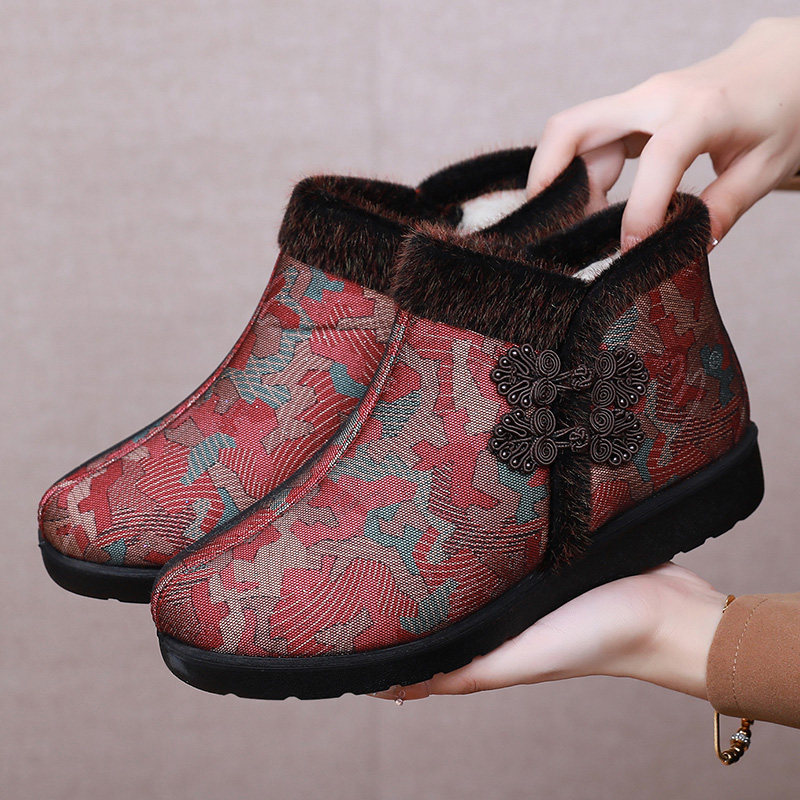 老北京布鞋女鞋冬季新款加绒加厚