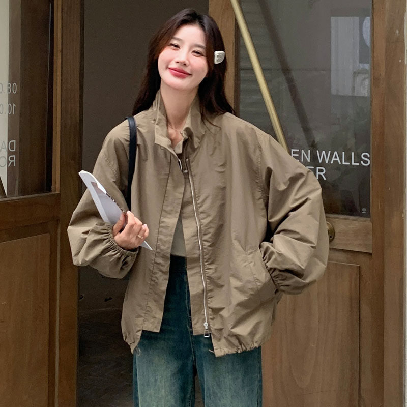 韩系宽松设计感工装短外套女2026秋季新款休闲百搭减龄小个子夹克