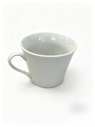 满19包邮！极简白带图案简约陶瓷咖啡杯150ml瑕疵自用@7-11@