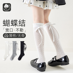 女童袜子长筒袜儿童夏薄款女孩女宝宝高筒夏季小腿长袜夏天配裙子