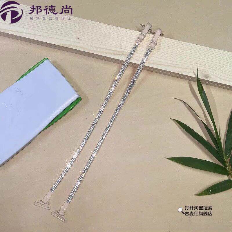 内衣肩带可拆卸水钻文胸细带子隐形无痕防滑外穿好看露肩胸罩肩带