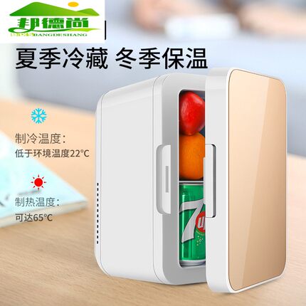 迷你冷暖小冰箱4升8升车家两用小型宿舍家用冷藏箱车载不能冷冻