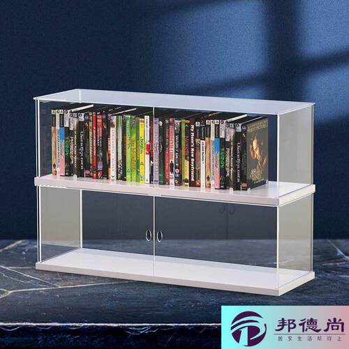 光碟收纳柜透明盒子唱片架CD压克力收纳创意展示架DVD光碟影片架