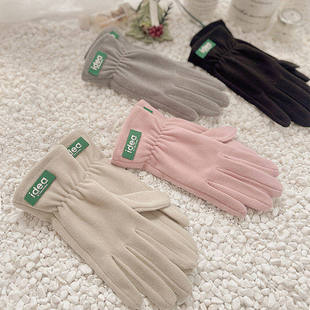 加绒厚电动车防风防寒女士冬天保暖骑车骑行 薄款 手套女冬季 春秋款