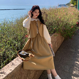 现货新款连衣裙+马甲套装271-8089P155K218，女装连衣裙，浙宝271