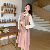 现货亲肤料春夏款连衣裙+马甲真两件套271-8079-P155K218，女装连衣裙，浙宝271