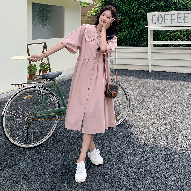 现货新款粉色连衣裙2C369-6129P125K178，女装连衣裙，浙宝271