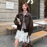 现货271-8211P165K248新款皮衣短外套，女装短外套，浙宝271