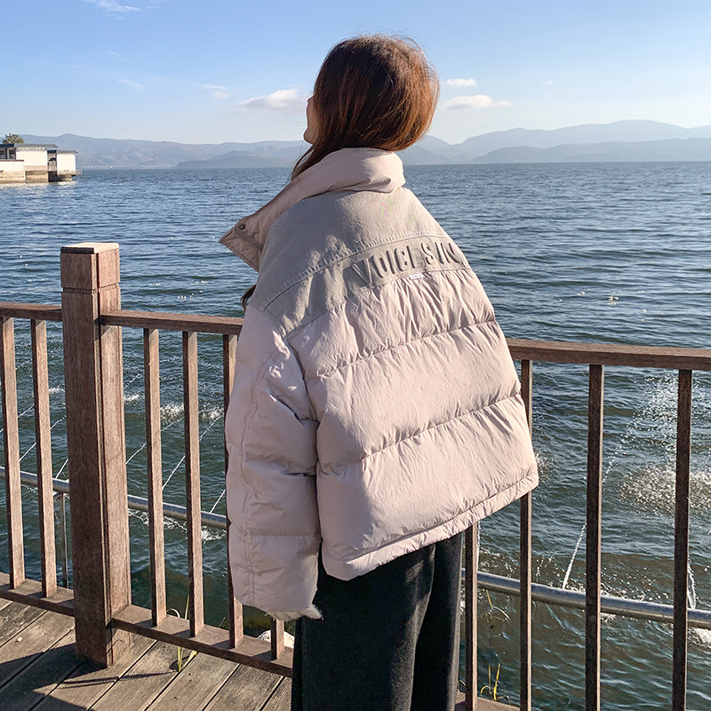 小个子短款立领羽绒服女冬季2024新款韩系爆款洋气独特别致超好看,女装羽绒服,浙宝271