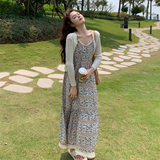 优雅镂空开衫吊带裙2025年新款夏季爆款高级感绝美百搭，女装连衣裙，浙宝271