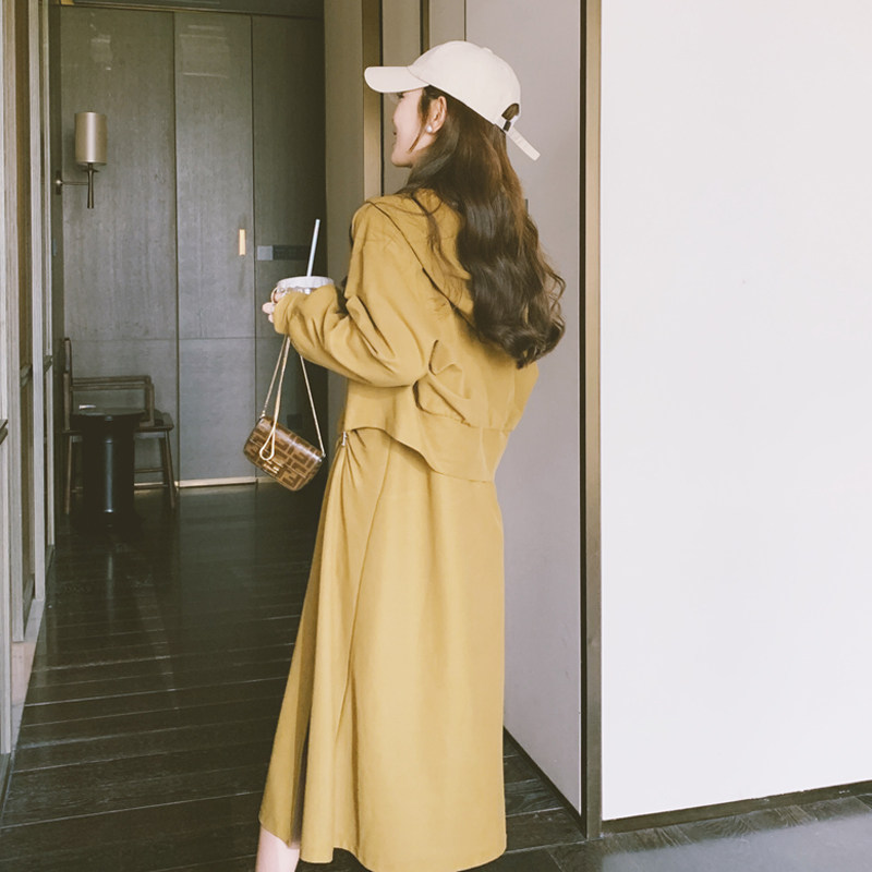 现货减龄休闲实用两件套卫衣连衣裙加外套271-7256-P165K228,女装连衣裙,浙宝271