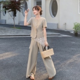 现货2C369-6361P185K288新款两件套套装带屁帘，女装套装/套裙，浙宝271